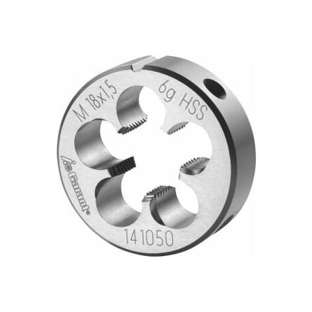 Garant M18X1.5 HSS Round Die, Closed/Pre-Slit Form 141050 18X1,5